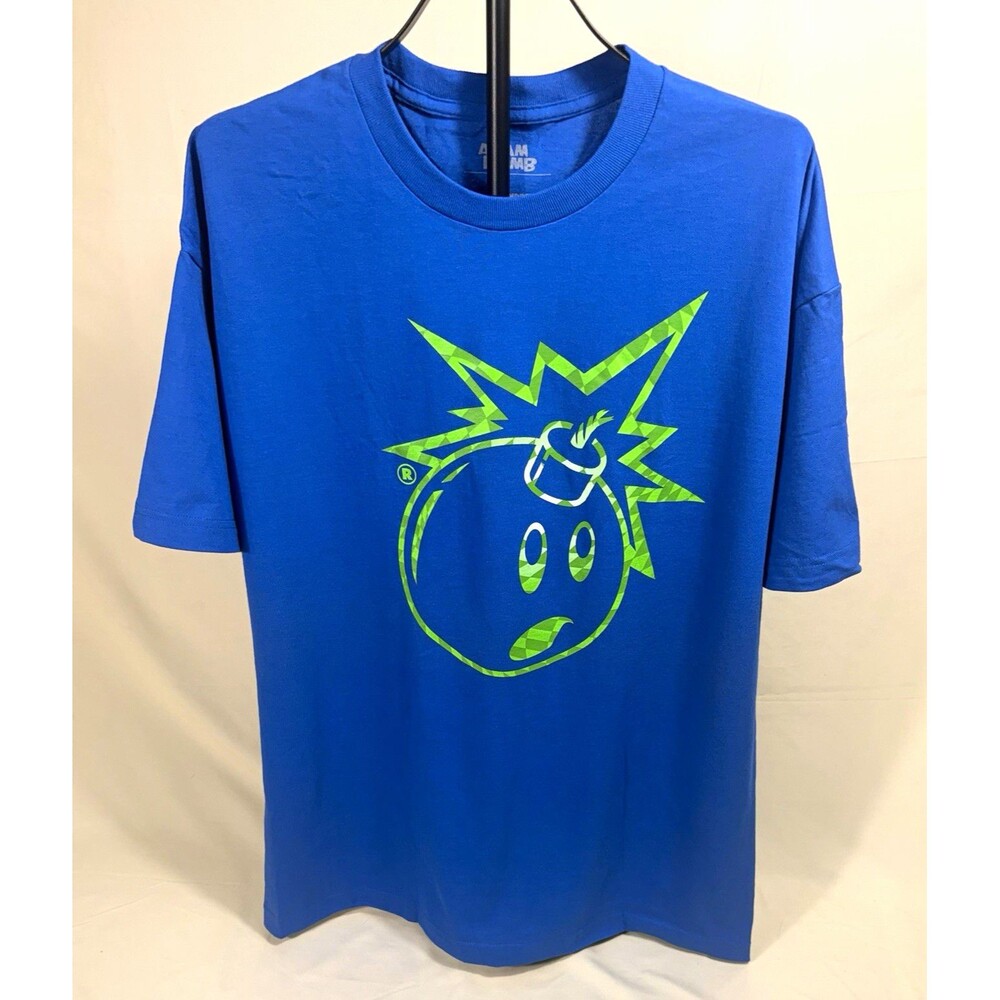 NWOT The Hundreds Adam Bomb Mens M Blue Crew Neck Short Sleeve T-Shirt